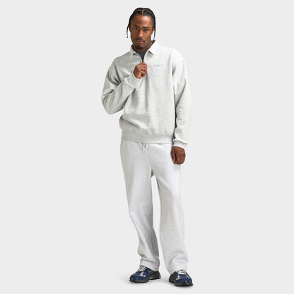Unlike Humans Chandail demi-zip / Gris chiné