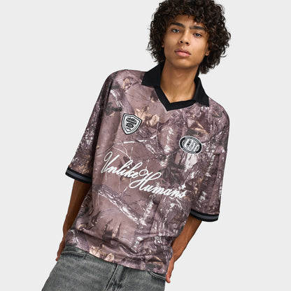 Unlike Humans Savis Football Tee / Woodland