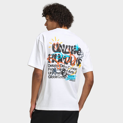 Unlike Humans T-shirt Fleur / Blanc Optique