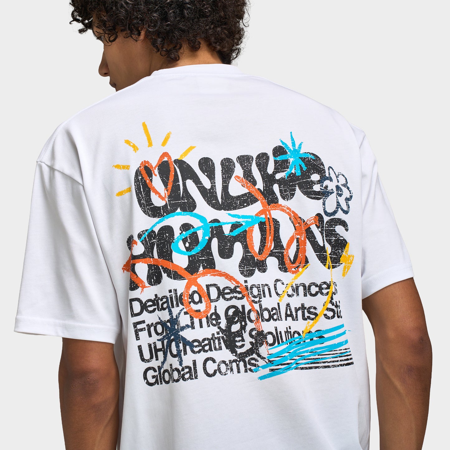 Unlike Humans T-shirt Fleur / Blanc Optique