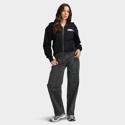 Unlike Humans Women's Jeans / Black Leopard Wash