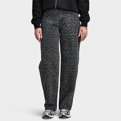 Unlike Humans Women's Jeans / Black Leopard Wash