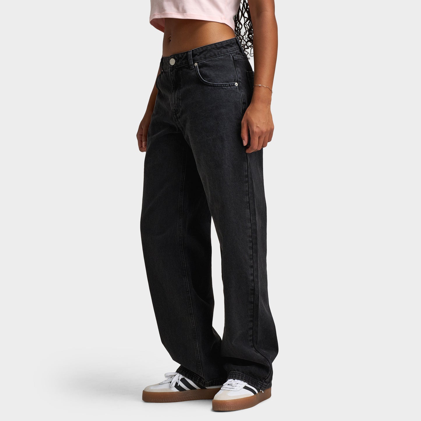 Jean workwear taille haute - Jean brut