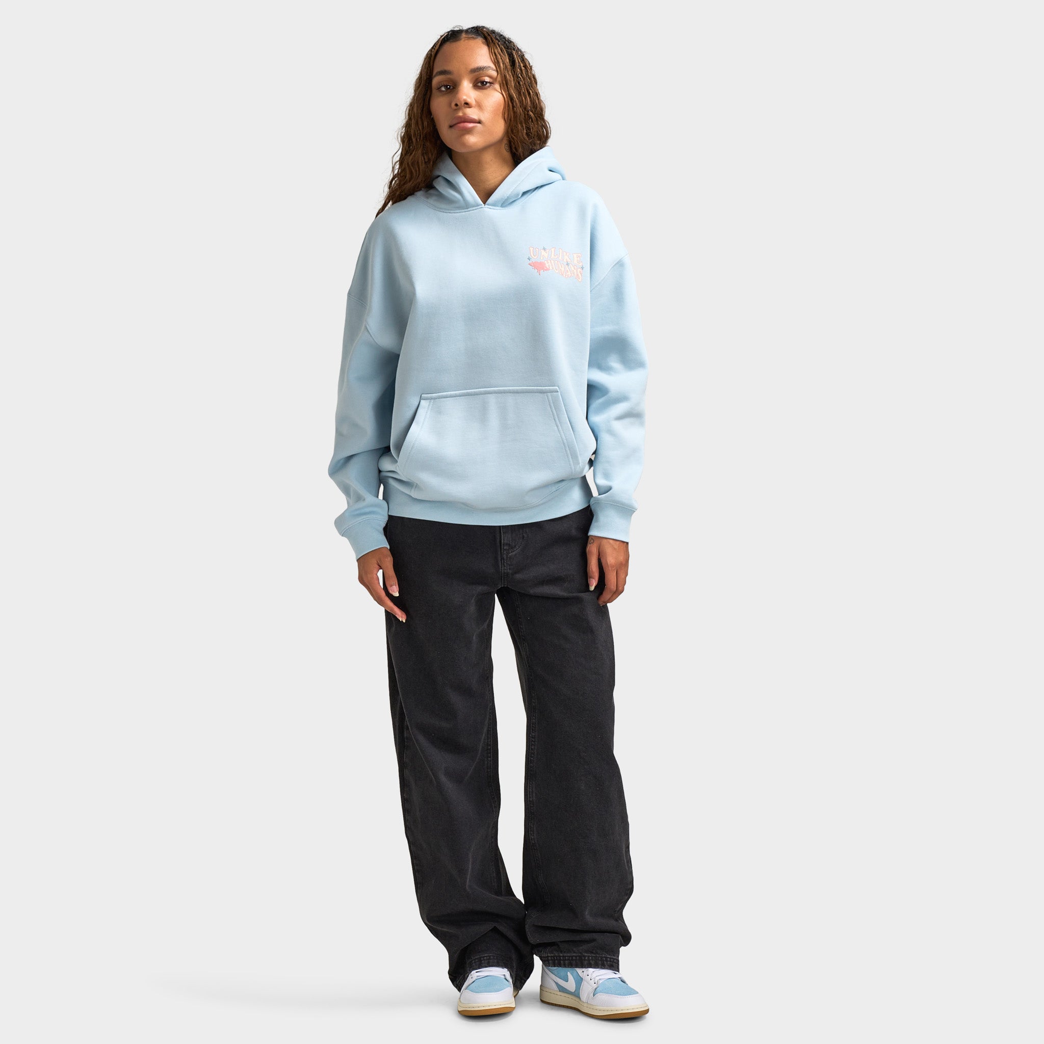 Unlike Humans Women's Wave Pullover Hoodie / Blue – JD Sports