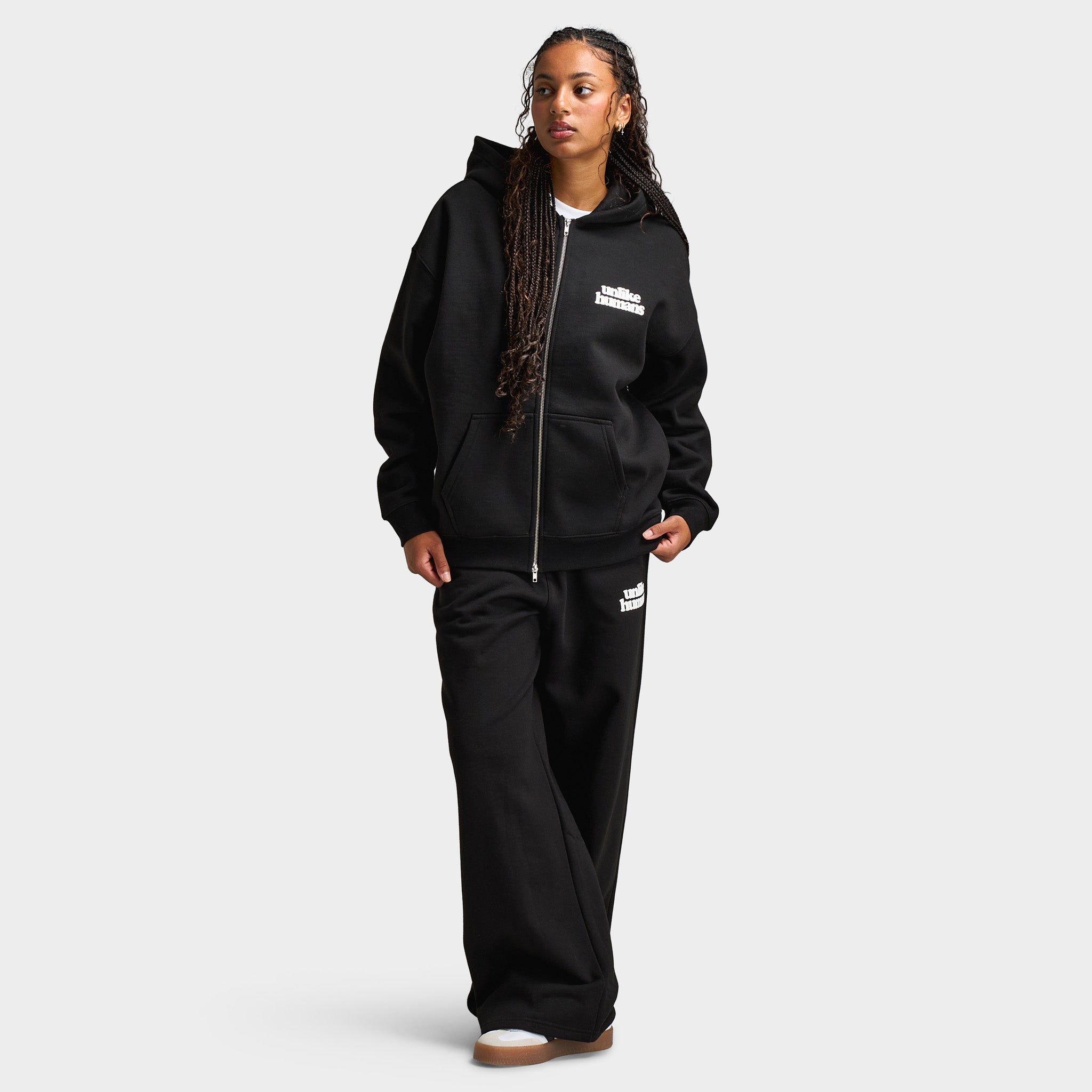 Unlike Humans Women's Bubble Full Zip Hoodie / Black – JD Sports