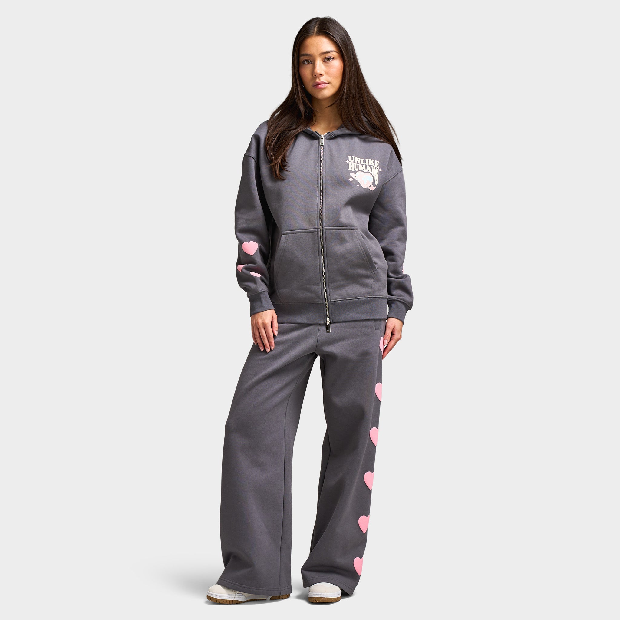 Unlike Humans Core Heart Wide Leg Pant / Castlerock – JD Sports