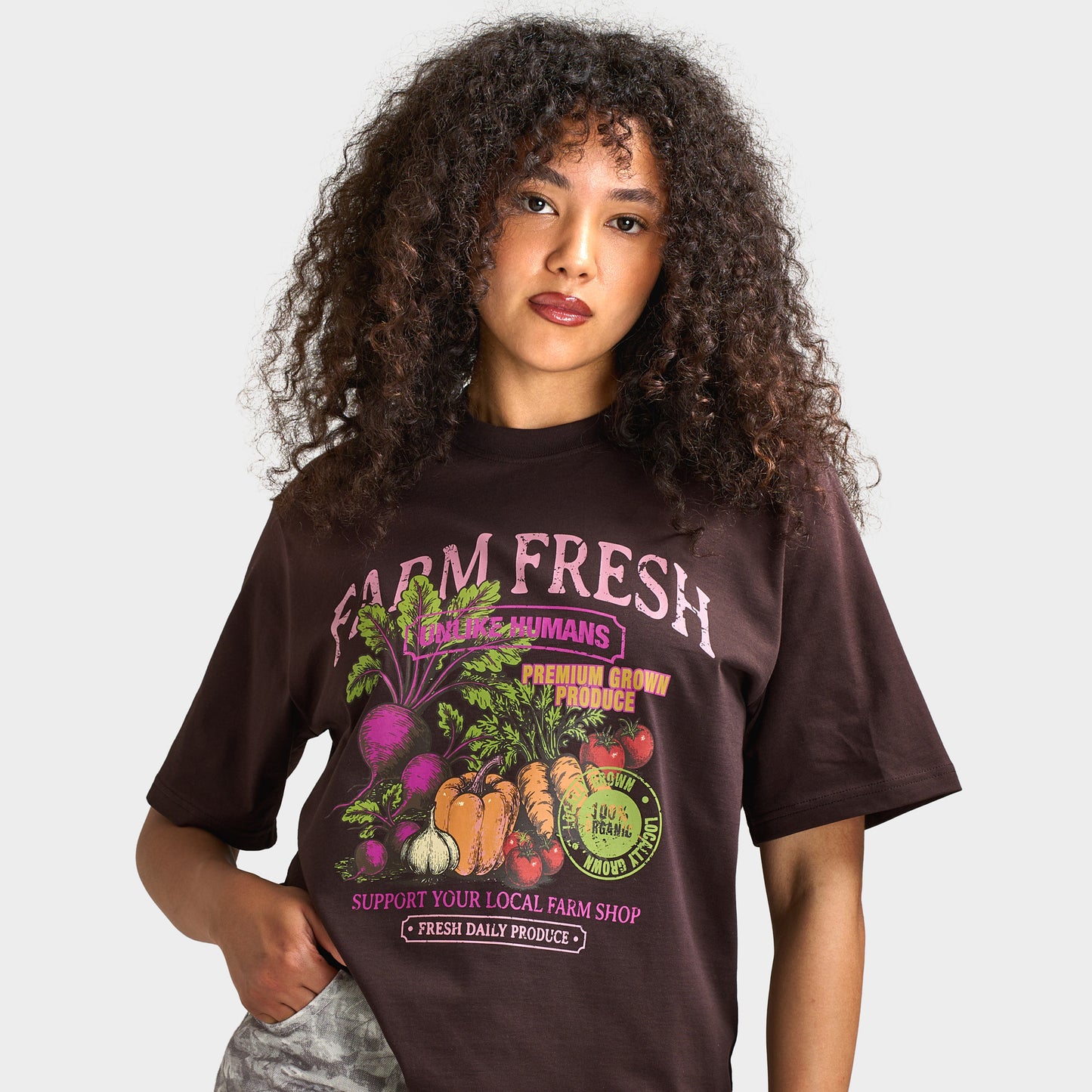 Unlike Humans Growth T-Shirt / Black Coffee