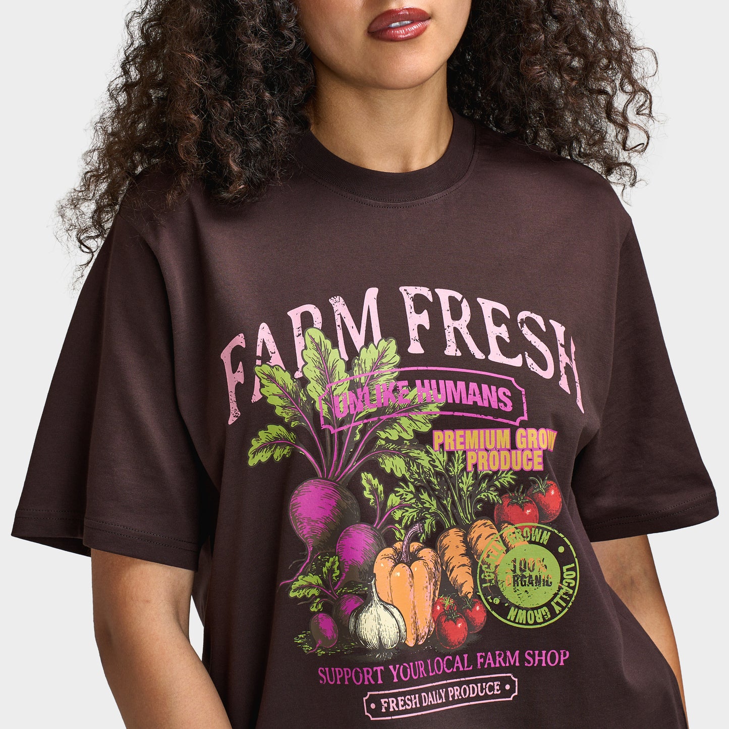 Unlike Humans Growth T-Shirt / Black Coffee