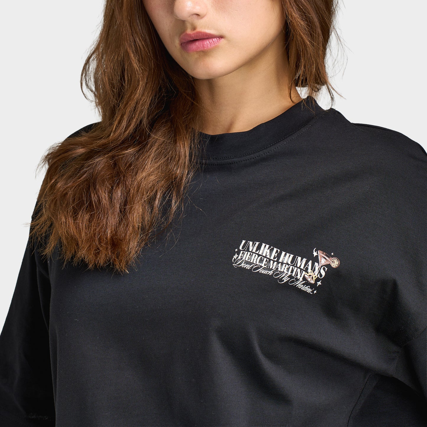Unlike Humans T-shirt Graphique Féroce /  Noir