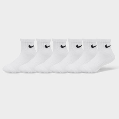 Nike Children's Performance Ankle Socks (6 PK) / White