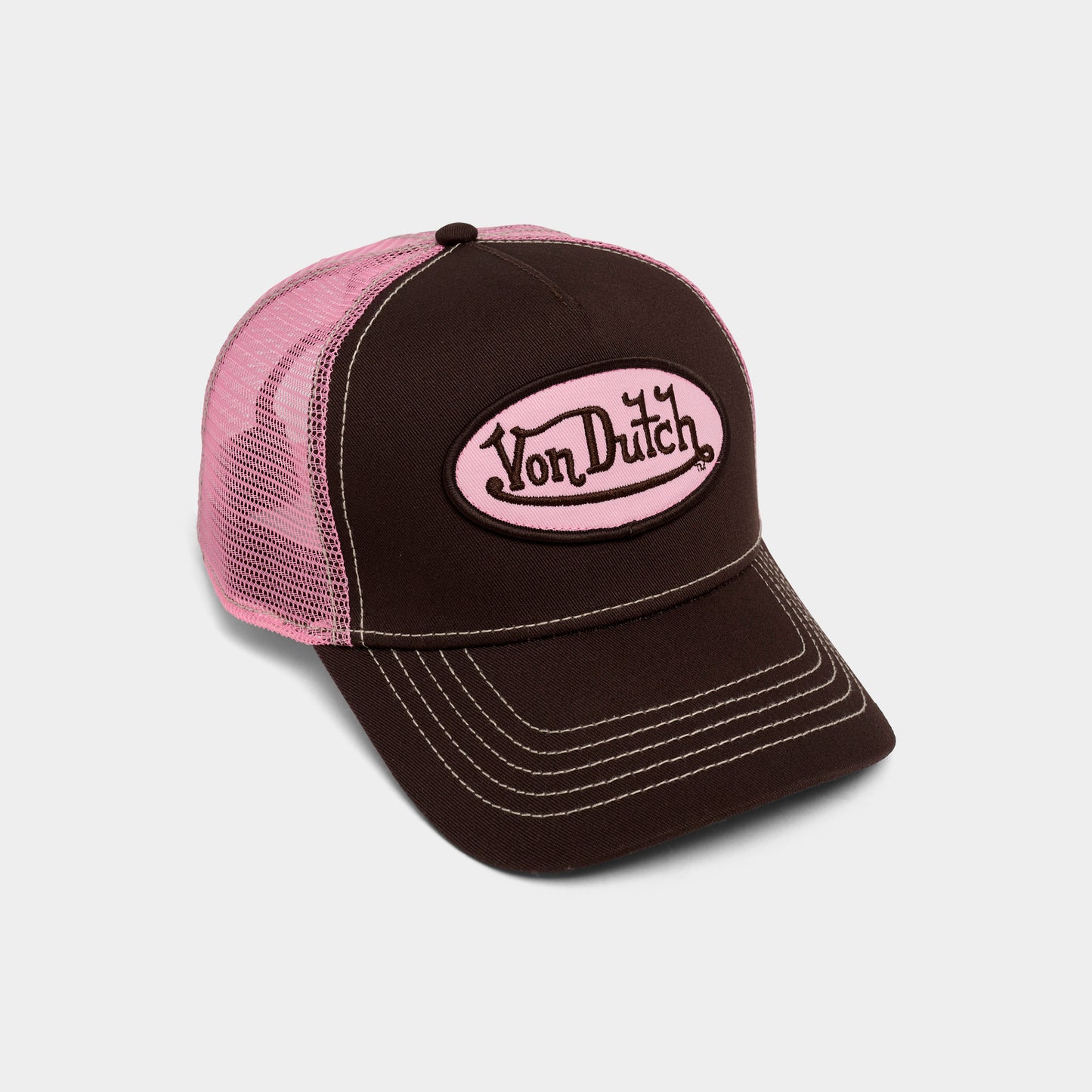 Von Dutch Staple Trucker Brown / Pink