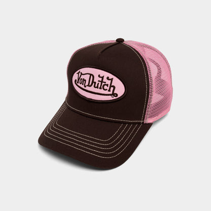Von Dutch Staple Trucker Brown / Pink