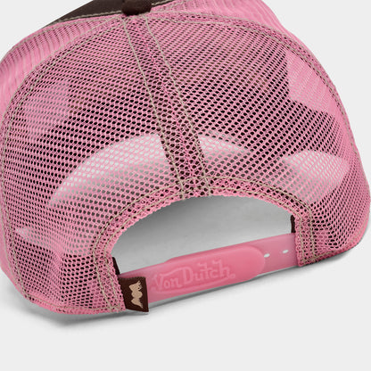Von Dutch Staple Trucker Brown / Pink