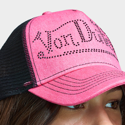 Von Dutch Bling Casquette Camionneur / Rose