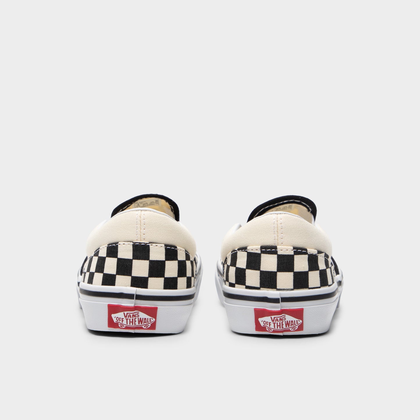 Vans Junior Checkerboard Classique Slip-On Noir / Blanc