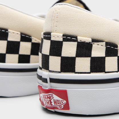 Vans Junior Checkerboard Classique Slip-On Noir / Blanc