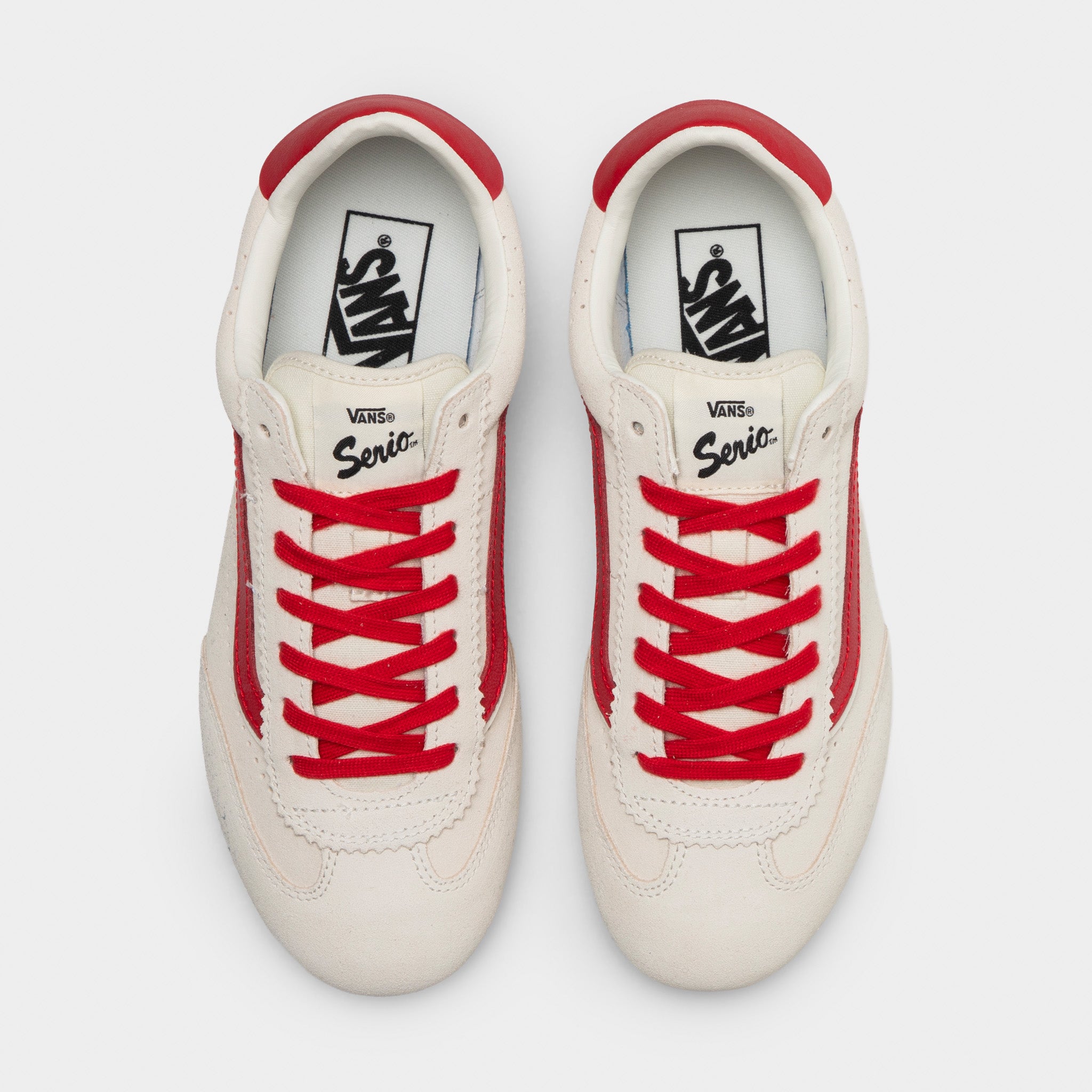 Vans Super Lowpro Suede Marshmallow / Racing Red – JD Sports