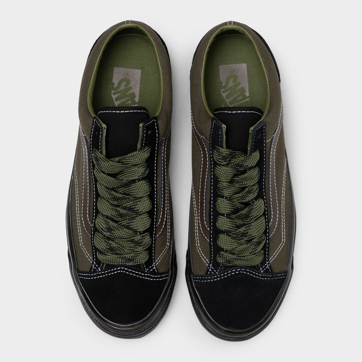 Vans LX Old Skool 36 Noir / Feuille de vigne