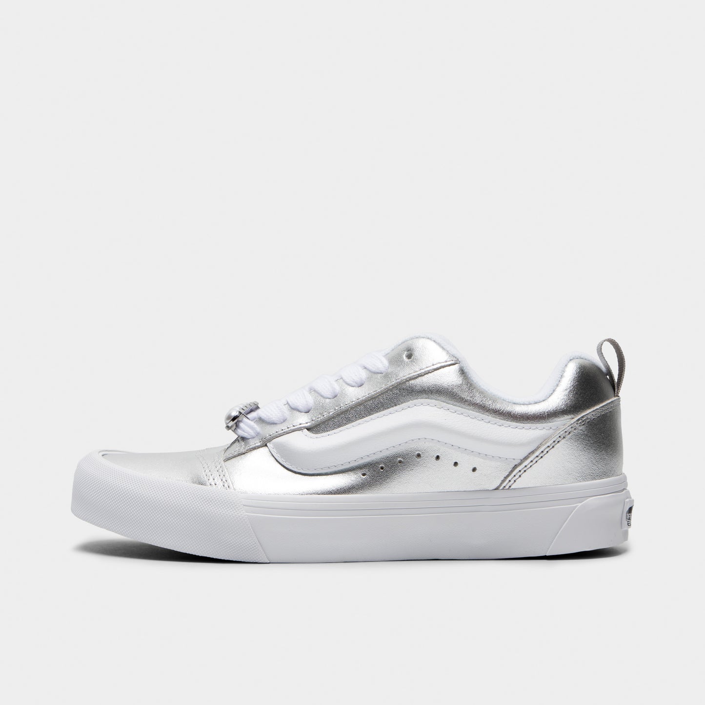 Vans Knu Skool / Metallic Leather Silver