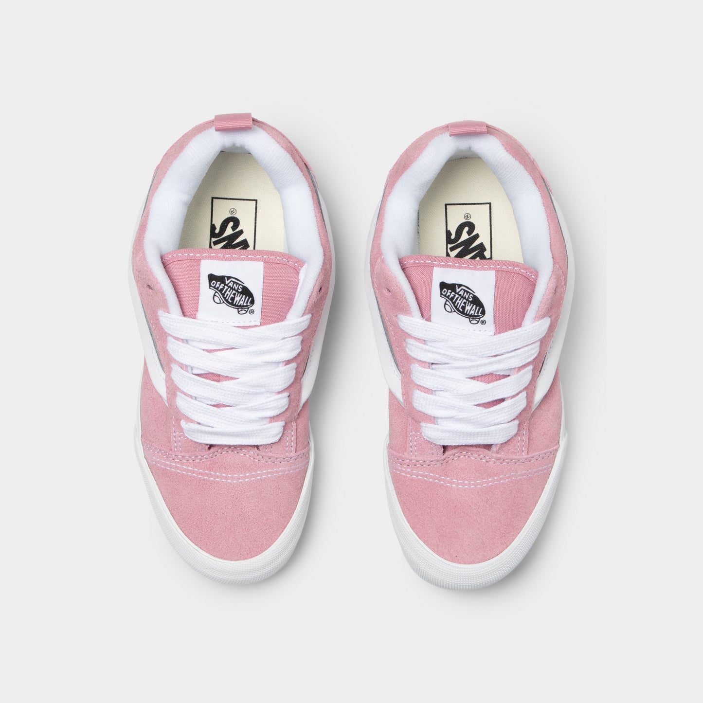 Vans Juniors' Knu Skool Pink Dawn / White