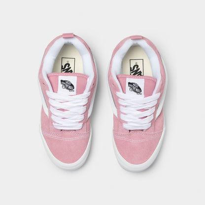 Vans Juniors' Knu Skool Pink Dawn / White