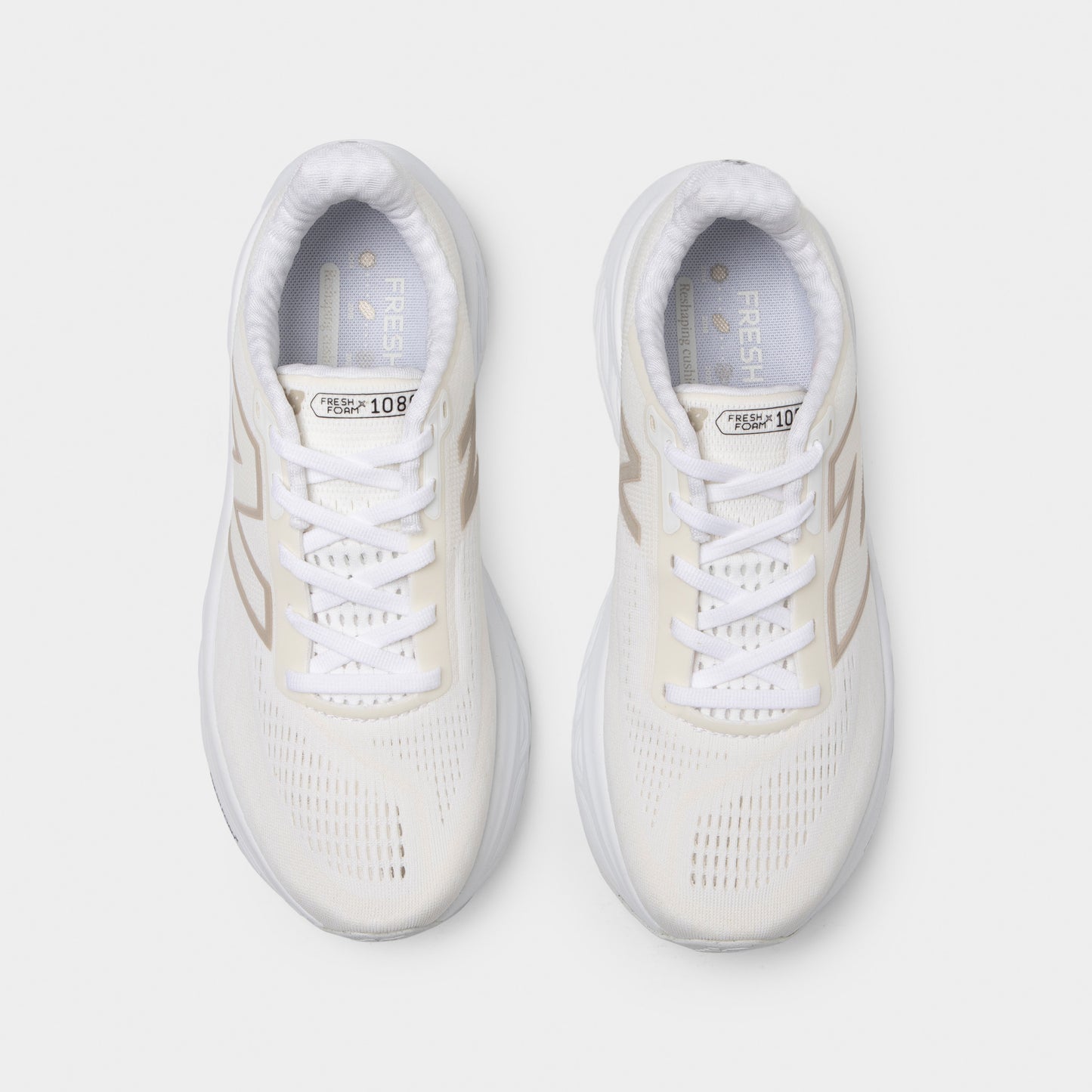 New Balance Women's Fresh Foam x 1080v14 White / Metallic Gold