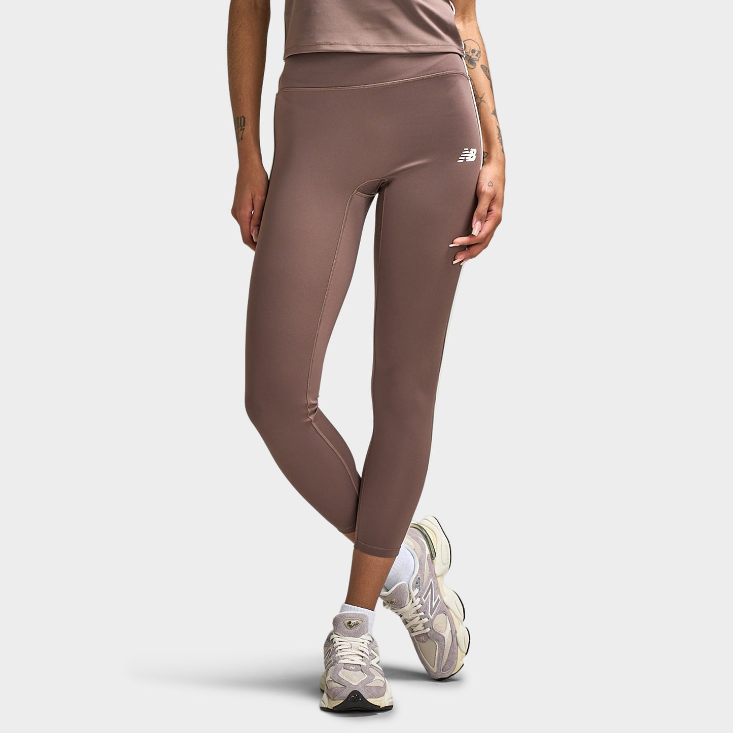 New Balance Legging Liseré Cortado / Sel de mer