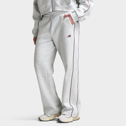 New Balance Women's Piping Straight Leg Pants / Grey