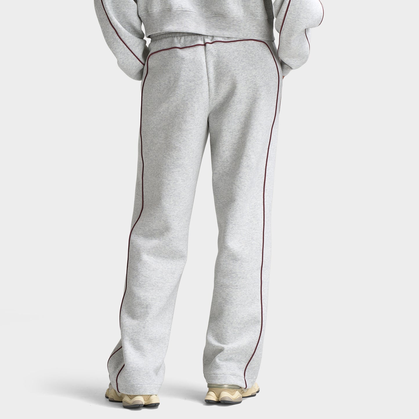 New Balance Women's Piping Straight Leg Pants / Grey