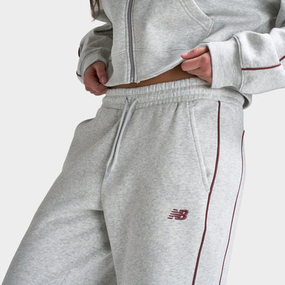 New Balance Women's Piping Straight Leg Pants / Grey