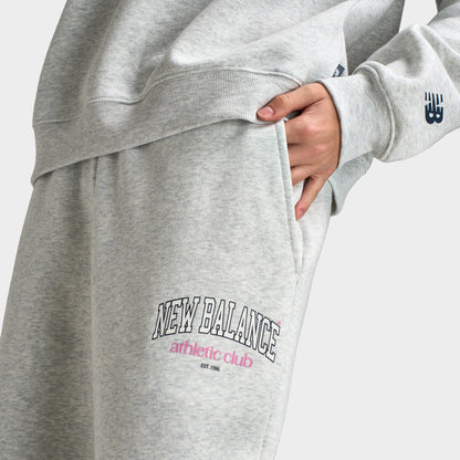 New Balance Varsity Wide Leg Jogger / Ash Heather
