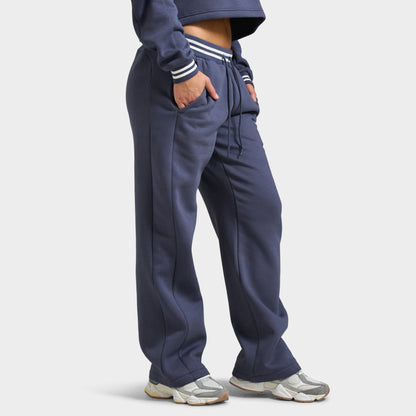 New Balance Ribbed Straight Leg Pant / Meteorite