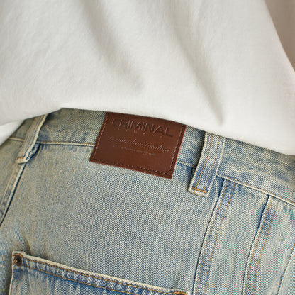 Criminal Damage Wavy Denim Pant / Washed Blue