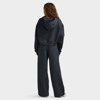 New Balance Women's Athletic Crop Full-Zip Hoodie / Black