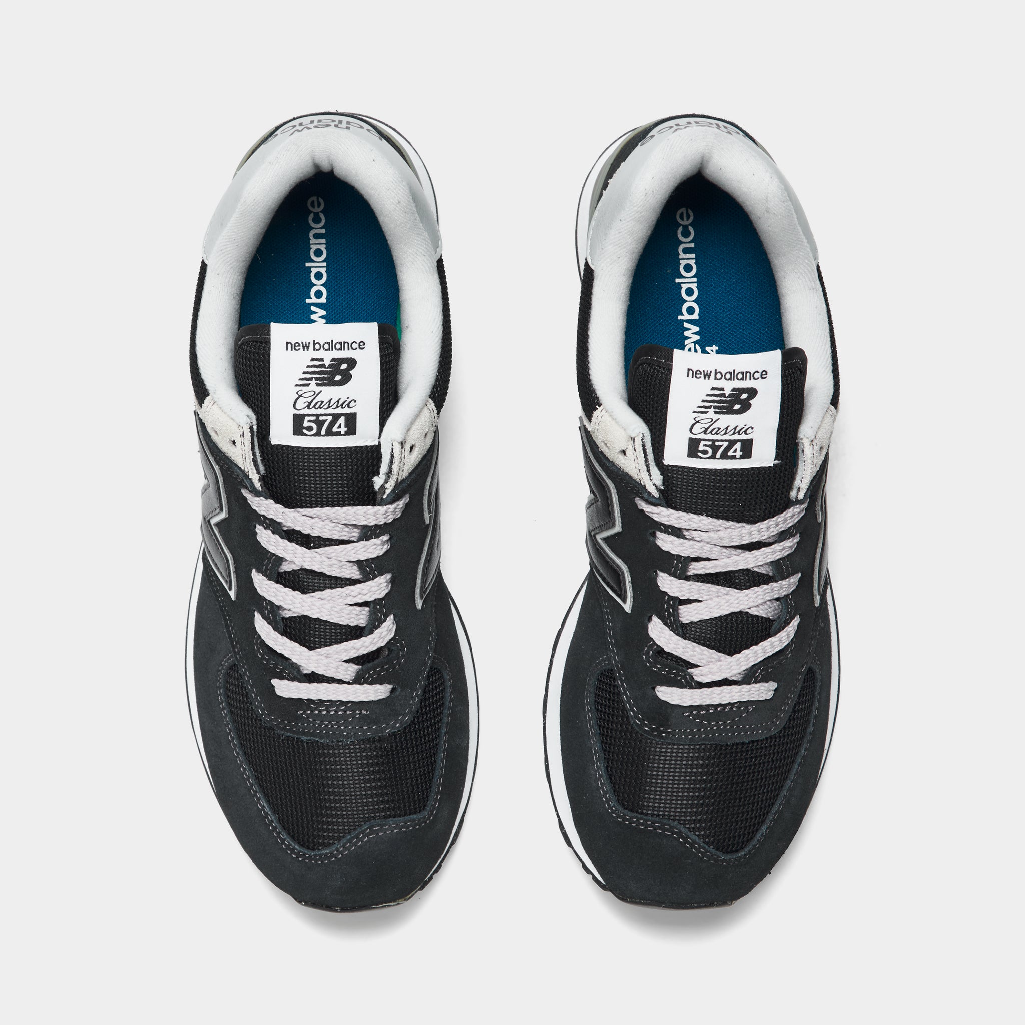 New Balance Women's 574 Black / White – JD Sports