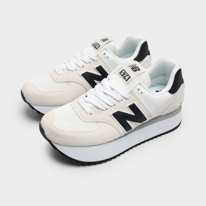 New Balance Women's 574+ Linen / Sea Salt - Phantom