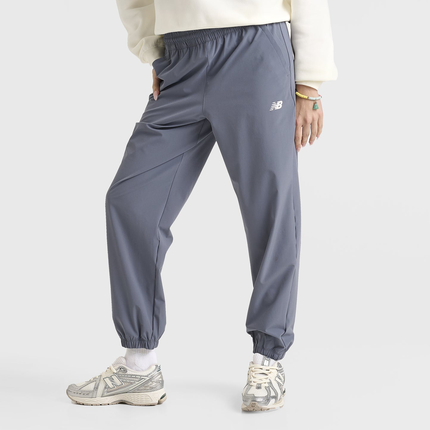 New Balance Women's Linear Woven Pant / Dark Arctic