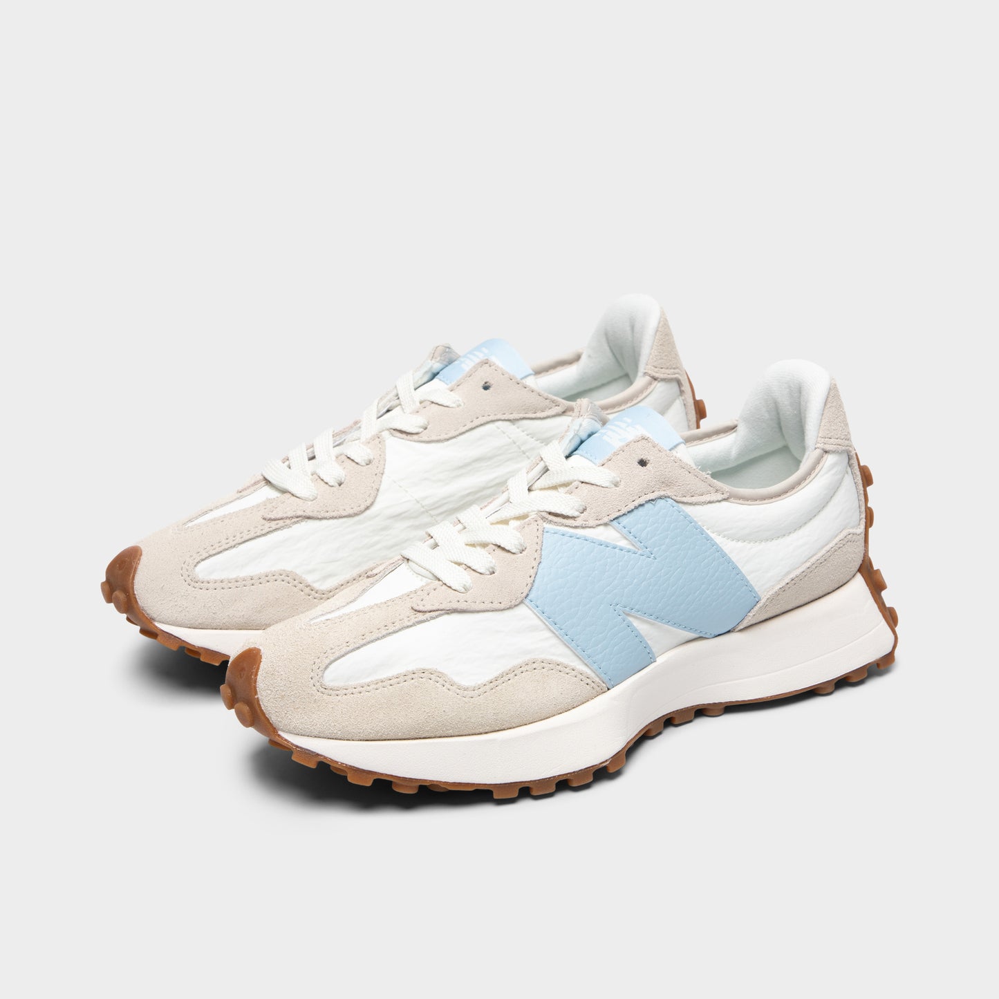 New Balance Women's 327 Tan / Light Blue