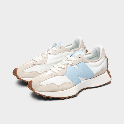 New Balance Women's 327 Tan / Light Blue