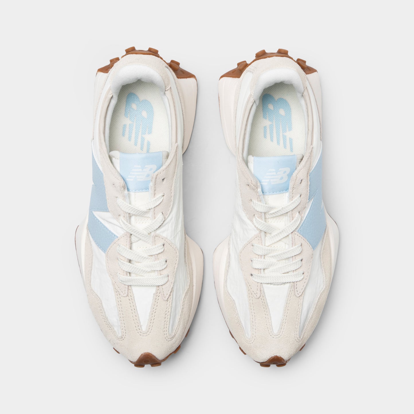 New Balance Women's 327 Tan / Light Blue