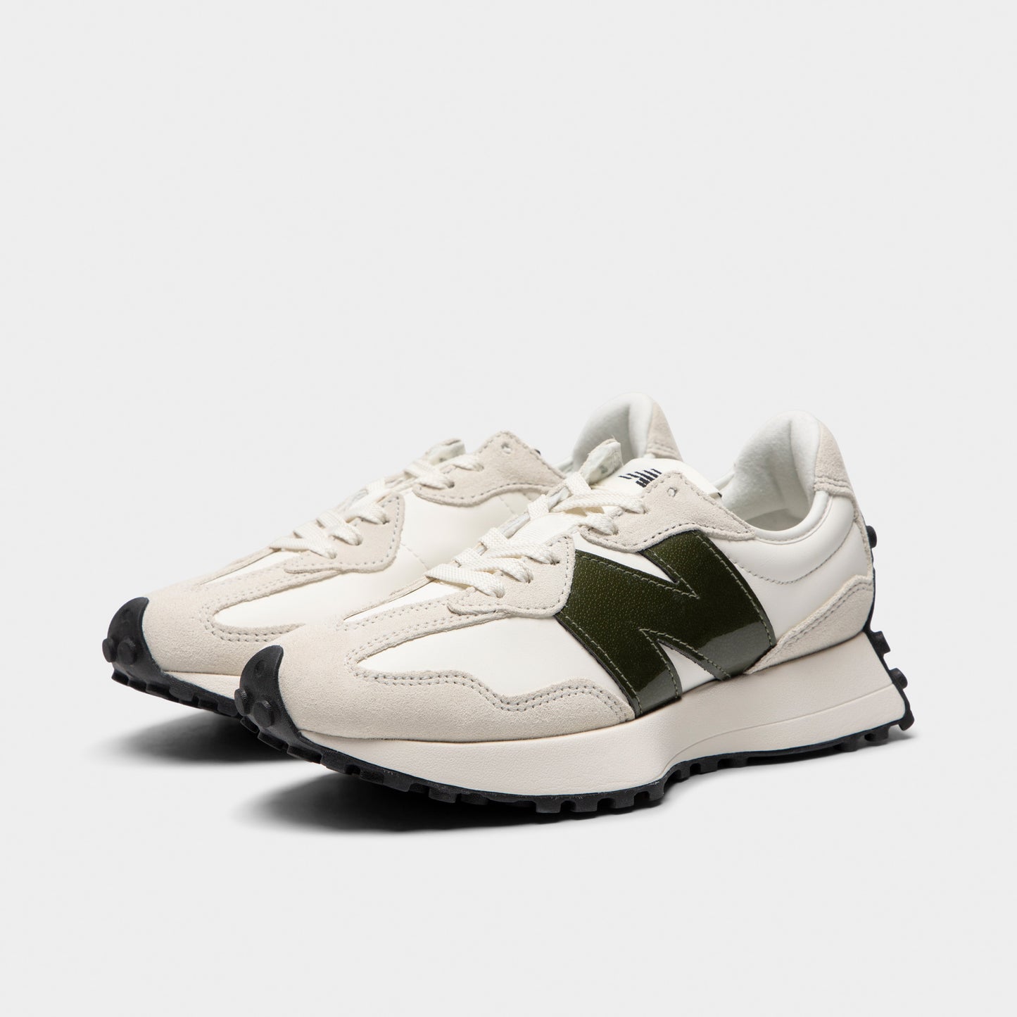 New Balance 327 White / Dark Green