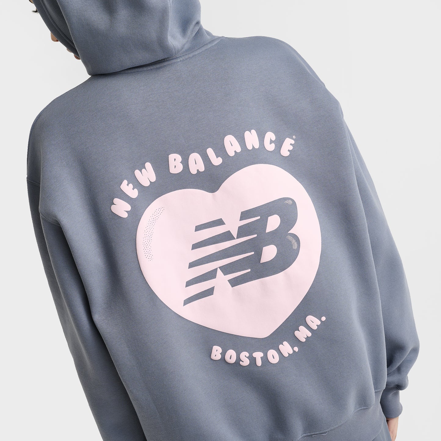 New Balance Women's Bubble Heart Hoodie / Dark Artic