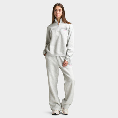 New Balance Universitaire Chandail Quart Zip / Gris Cendré Chiné