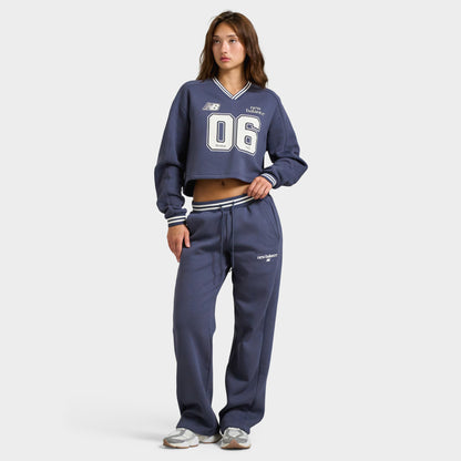 New Balance V-Neck Sweatshirt / Meteorite