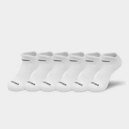 Nike Everyday Plus Cushioned Training No Show Socks (6 Pack) White / Black