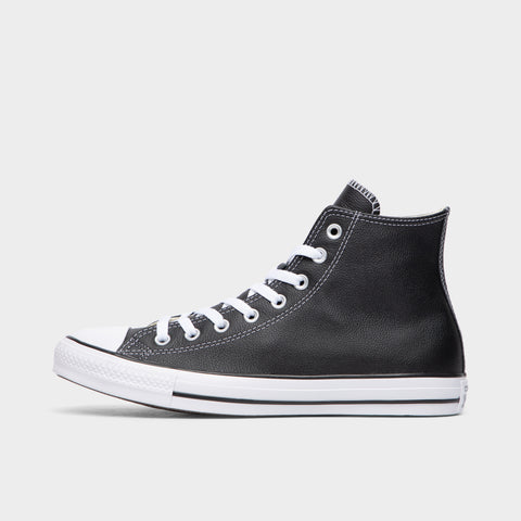 Converse Chuck Taylor All Star Leather Hi Black JD Sports