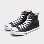 Black converse all best sale star leather