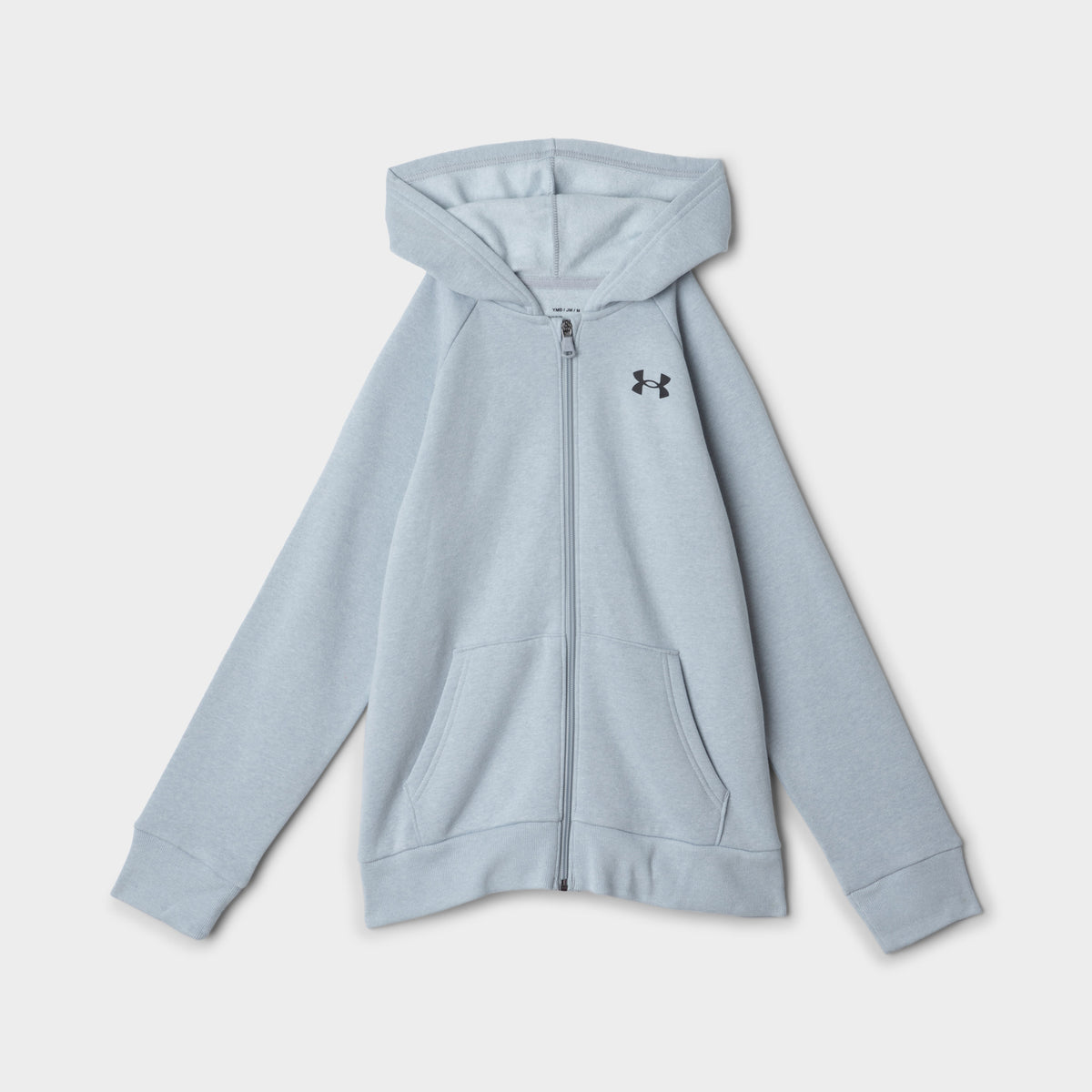 Under Armour Junior Boys Rival Cotton Full Zip Hoodie Grey JD