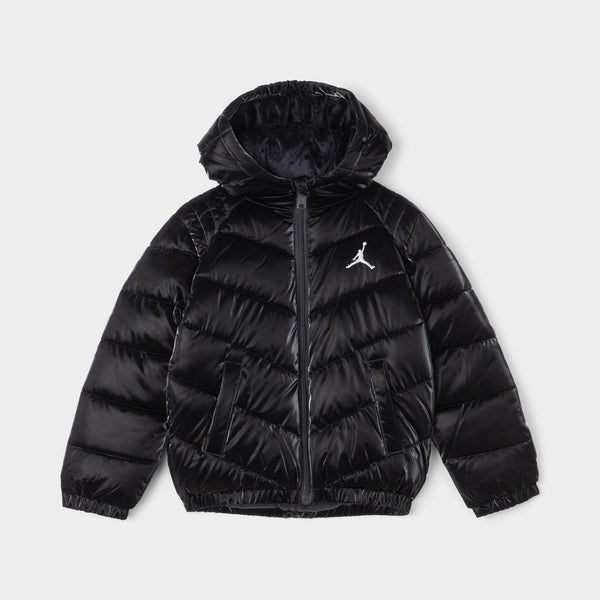 Jordan Child Girls Chevron Quilted Jacket Black JD Sports