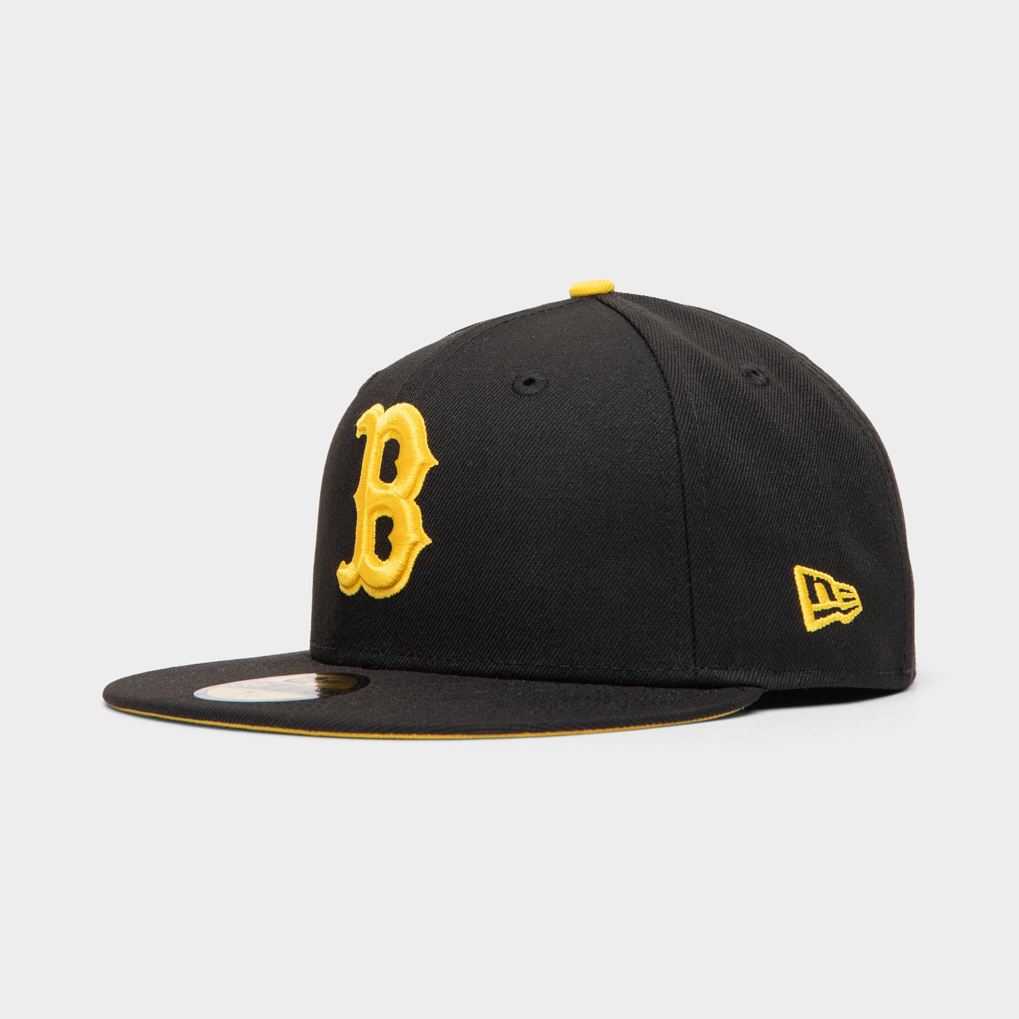 New Era 59FIFTY Boston Red Sox Fitted Cap Black / Cyber Yellow